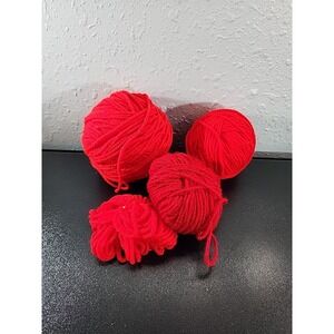 Mixed Lot Yarn 13oz Shades of Red Knitting Crochet Craft Yarn